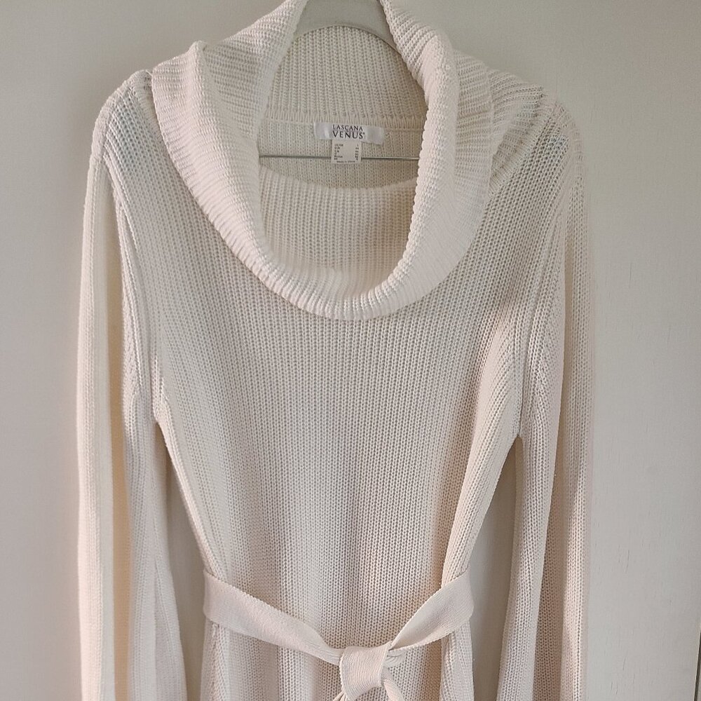 VENUS Balloon Sleeve Sweater Dress